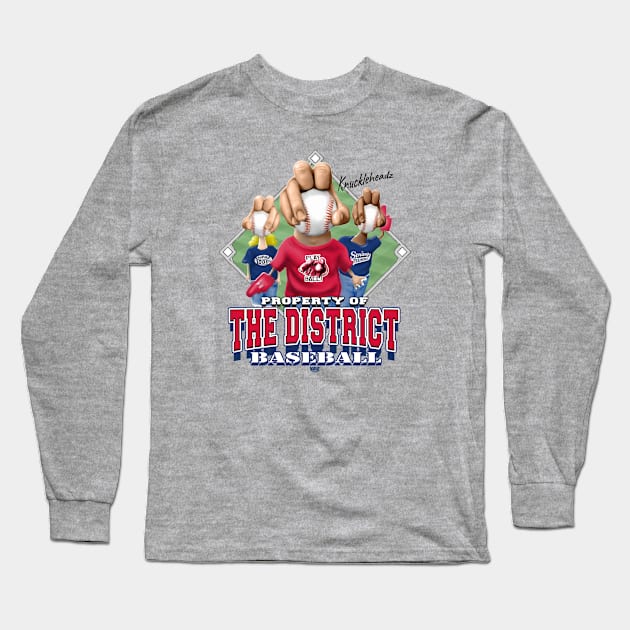 Knucklehead for The District Baseball Long Sleeve T-Shirt by MudgeSportswear